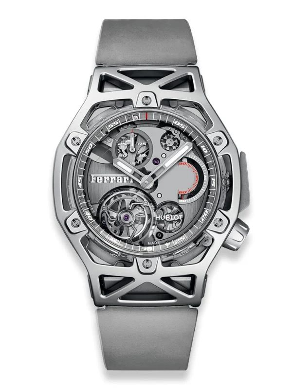 ساعت مچی مردانه هابلوت فراری مدل Hublot Ferrari Tourbillon