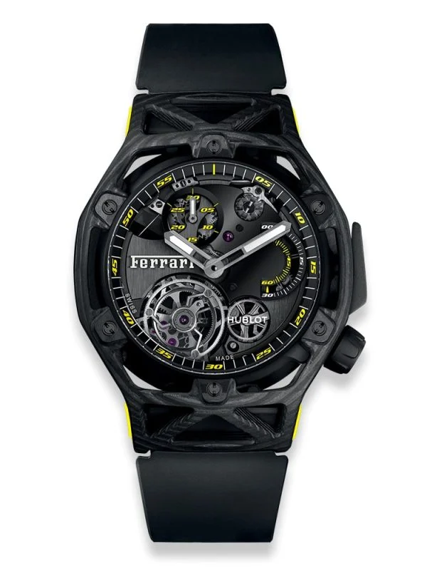 ساعت مچی مردانه هابلوت فراری مدل Hublot Ferrari Tourbillon