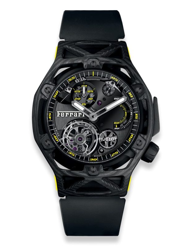 ساعت مچی مردانه هابلوت فراری مدل Hublot Ferrari Tourbillon