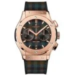 ساعت مچی مردانه هابلوت مدل Hublot ITALIA TARTAN KING GOLD