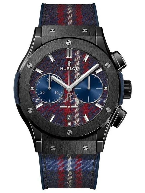 ساعت مچی مردانه هابلوت مدل Hublot ITALIA TARTAN CERAMIC