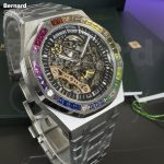 ساعت مچی مردانه اودمار پیگه Audemars Piguet ROYAL OAK FROSTED GOLD DOUBLE BALANCE WHEEL OPENWORKED - تصویر 11