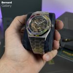 ساعت مچی مردانه اودمار پیگه Audemars Piguet ROYAL OAK FROSTED GOLD DOUBLE BALANCE WHEEL OPENWORKED - تصویر 6