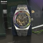 ساعت مچی مردانه اودمار پیگه Audemars Piguet ROYAL OAK FROSTED GOLD DOUBLE BALANCE WHEEL OPENWORKED - تصویر 8