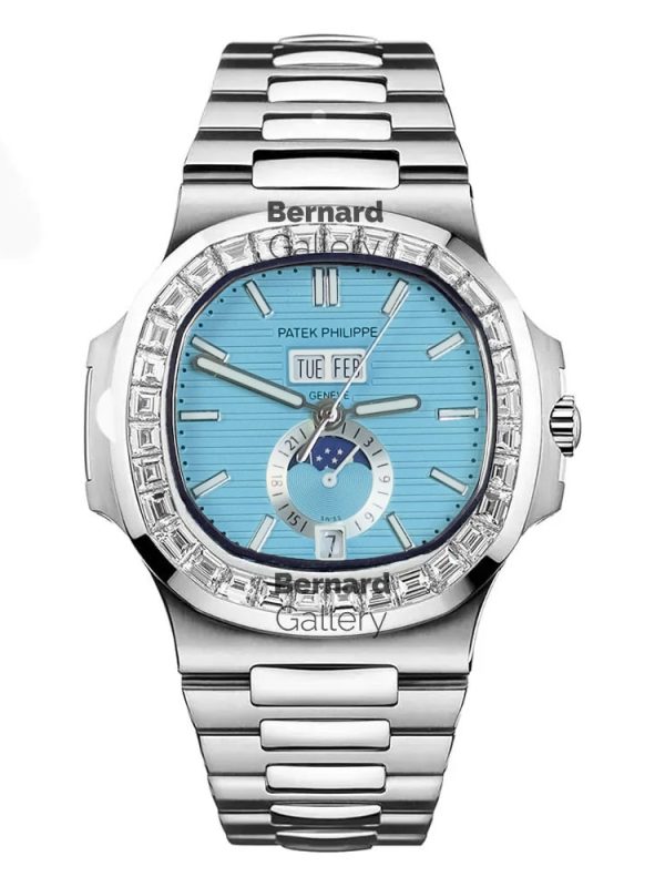 ساعت مچی مردانه پتک فیلیپ Patek Philippe Nautilus MoonPhase Diamonds 1836D