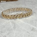 دستبند طلا ۱۸ عیار کارتیر تخت (کوبیده) Cartier (نو) - تصویر 6
