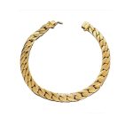 دستبند طلا ۱۸ عیار کارتیر تخت (کوبیده) Cartier (نو)