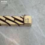 دستبند طلا ۱۸ عیار کارتیر تخت (کوبیده) Cartier (نو) - تصویر 7