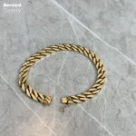 دستبند طلا ۱۸ عیار کارتیر تخت (کوبیده) Cartier (نو) - تصویر 3