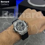 ساعت مچی مردانه هابلوت Hublot Big Bang Unico Titanium Pave Diamond 45mm - تصویر 9