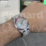 ساعت مچی مردانه رولکس کیفیت مستر Rolex Date-Just Full Diamonds - Image 5