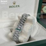 ساعت مچی مردانه رولکس کیفیت مستر Rolex Date-just Full Diamonds - Image 9