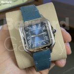 ساعت مچی مردانه کارتیر Cartier Santos Blue Dial - تصویر 8