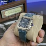 ساعت مچی مردانه کارتیر Cartier Santos Blue Dial - تصویر 6