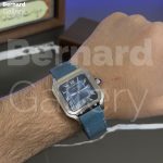 ساعت مچی مردانه کارتیر Cartier Santos Blue Dial - تصویر 5