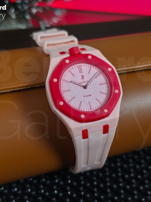 ساعت مچی اودمارپیگه سواچ رویال پاپ Audemars Piguet x Swatch | Royal Pop OTTO ROSSO به همراه بند مچی