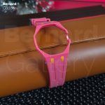 بند مچی ساعت اودمارپیگه سواچ رویال پاپ Audemars Piguet x Swatch | Royal Pop Strap رنگ صورتی