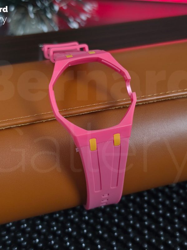 بند مچی ساعت اودمارپیگه سواچ رویال پاپ Audemars Piguet x Swatch | Royal Pop Strap رنگ صورتی